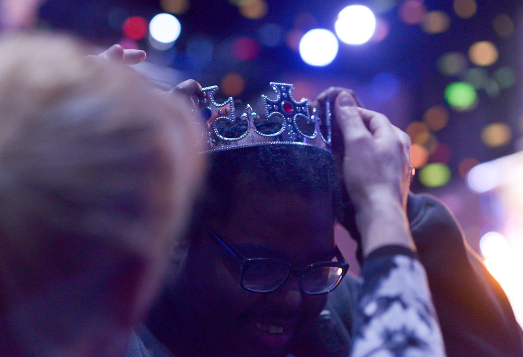 Davonte Reedea was crowned prom king